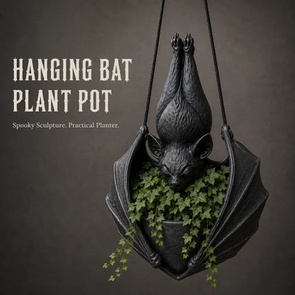 🌎Ends Today: 70% OFF!🔥🦇 Upside‑Down Hanging Bat Planter