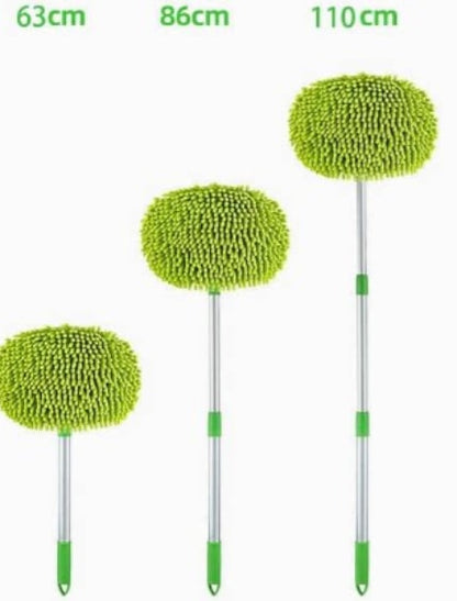 🏅⏳Time-Limited Special⏰Durable Aluminum Long Handle Telescopic Car Wash Mop – Soft Microfiber, Scratch-Free & Adjustable Length ✨