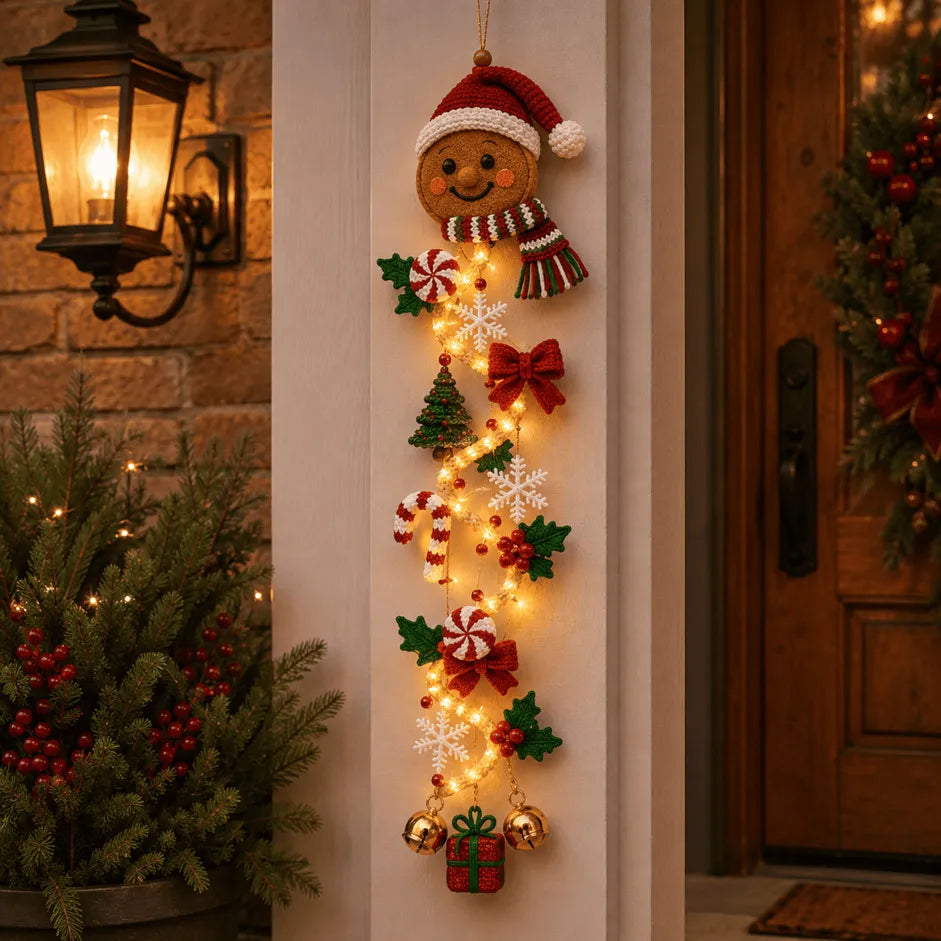 ⏳ Last Day 50% OFF – 🎄 Glowing Christmas Door Hanger | 6 Festive Lighted Designs with Warm Glow & Dimensional Details ✨