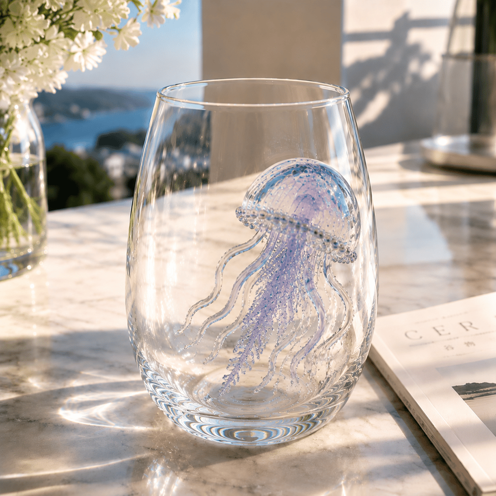 🏆Limited Time Sale 49% OFF🌊🐙Artisanal Blue Ringed Octopus Glassware