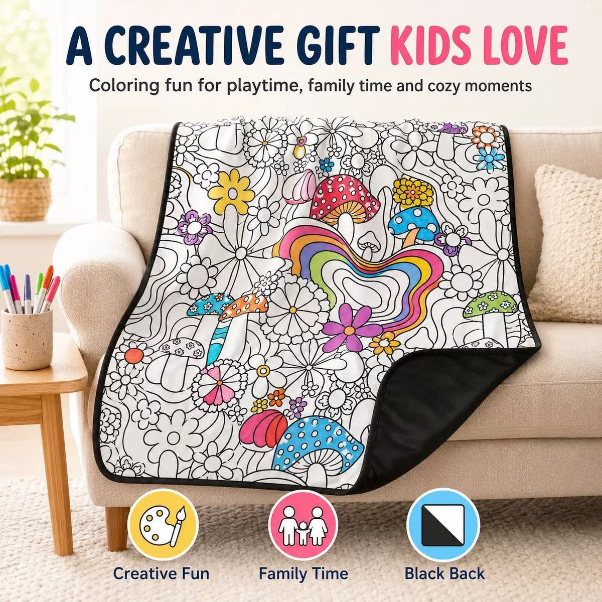 Ahlwo™ Coloring Blanket🖍️ Color It. Wash It. Repeat It! 🔄✨