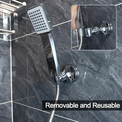 🌎Ends Today: 70% OFF!🔥2pcs Adjustable Shower Head Holders Removable Suction Cup Shower Head Bracket No Drill Shower Head Bracket