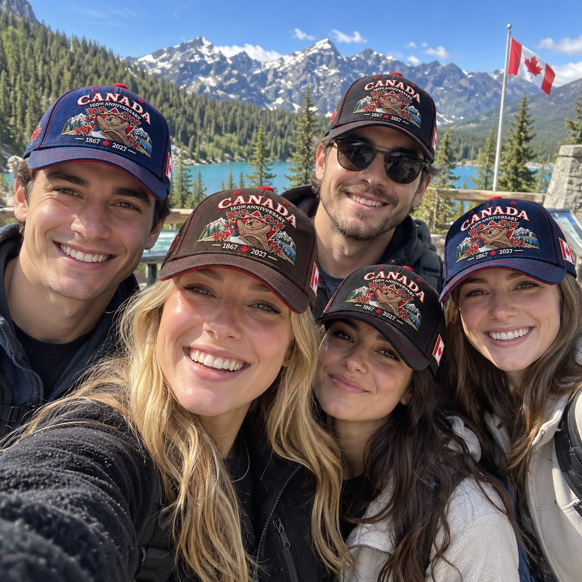 🔥LAST DAY 50% OFF - 🍁 Canada 160th Anniversary 1867–2027 - Premium Embroidered Heritage Cap100% Cotton • Detailed Embroidery • Comfortable Fit