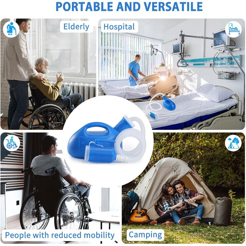 🚨Portable Urinal Bottle,With funnel (Unisex)suitable for various emergency situations