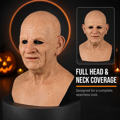 🔥2026 All New Style👻 Realistic Halloween Character Mask Headgear – Full Head & Neck Transformation