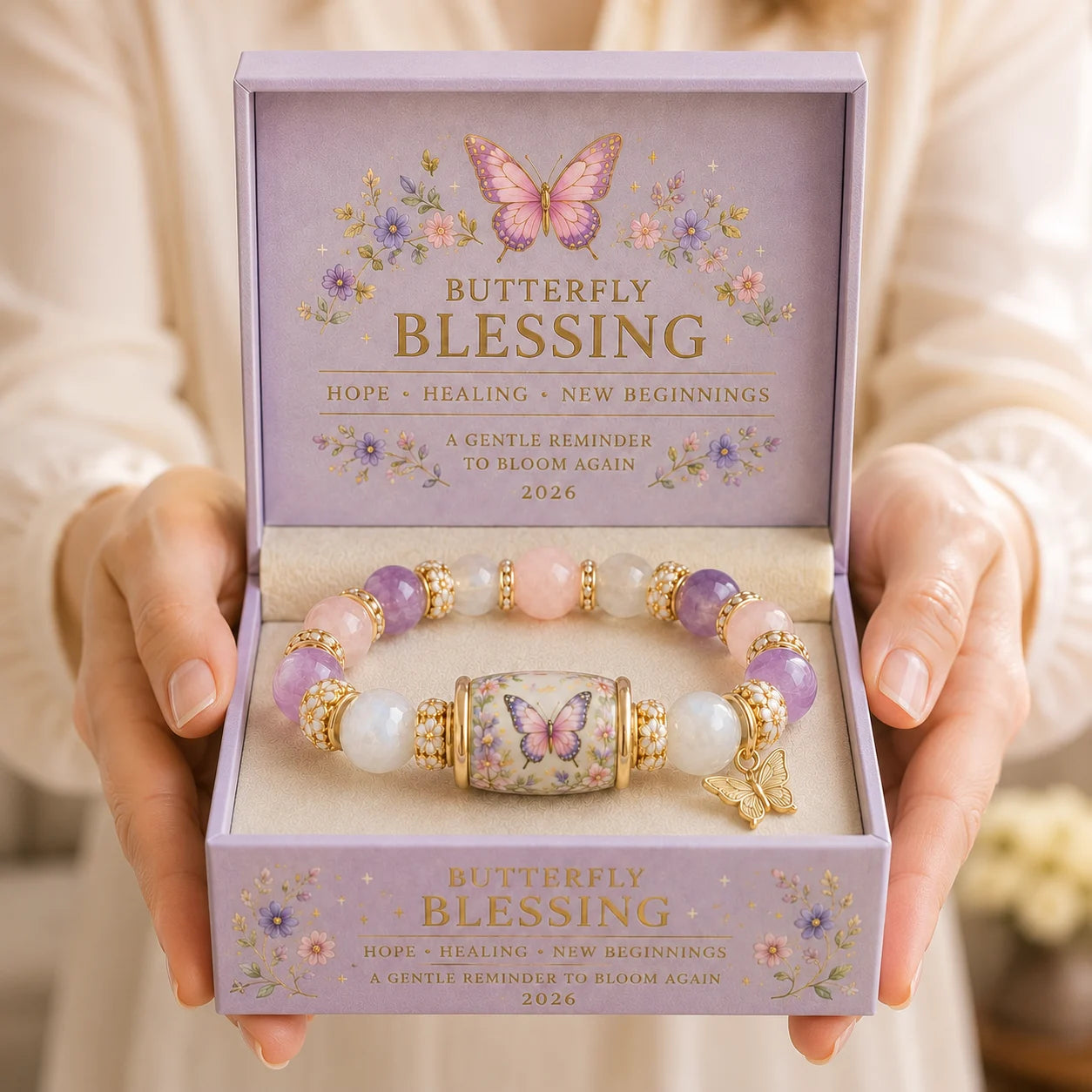 ✈️Last Day 50% OFF✨🦋Butterfly Blessing Bracelet  | 2026 Limited Edition Bracelet - Only 8 Left