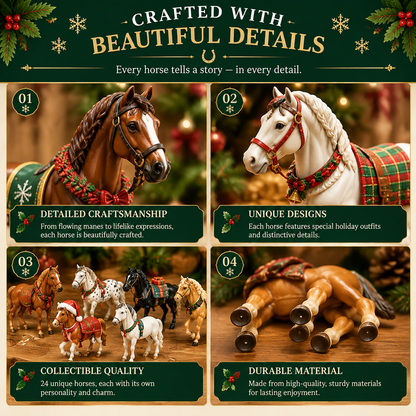 🏅Best Seller🐴 Christmas Horse Advent Calendar--24 Days of Horse Friends & Holiday Memories 🎄