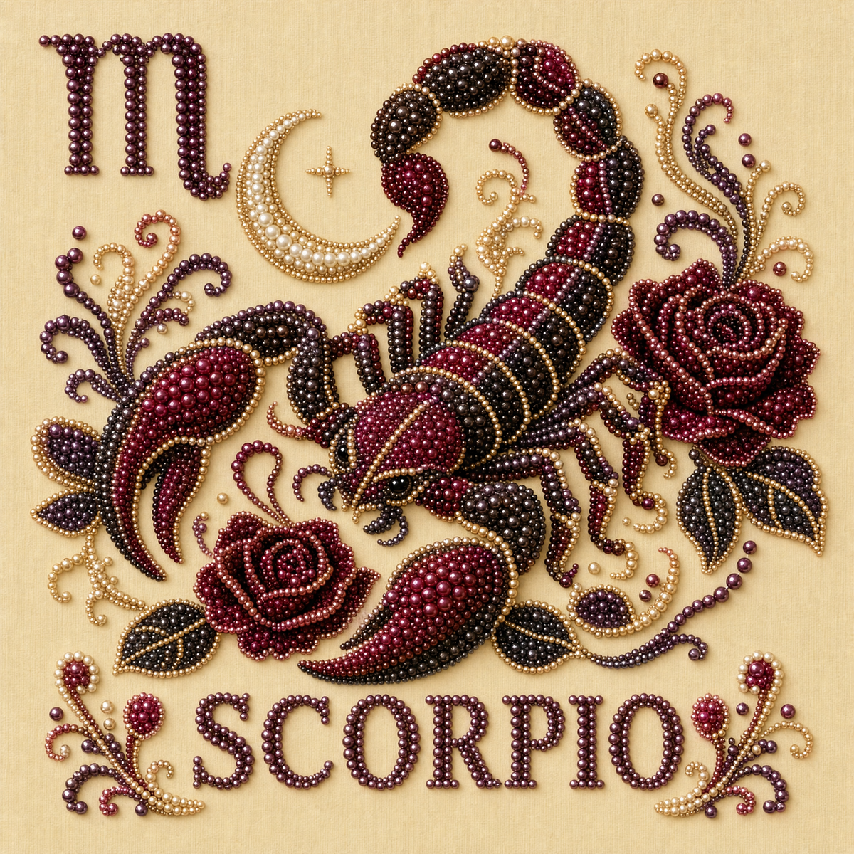 ✨ Pick Your Sign & Create It – Zodiac Pearl Painting DIY Kit | 12 Unique Designs