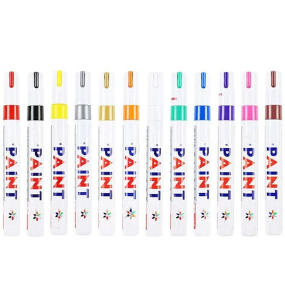 🎨 Oil-Based Paint Marker – Waterproof Quick-Dry Pen for Tires, Metal, Glass & More