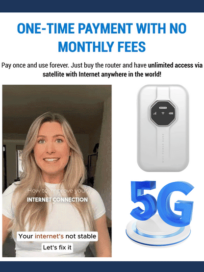 🏅100K+ Sold 🔥🌍 Global Portable Wi-fi – No Contract, No Hidden Fees