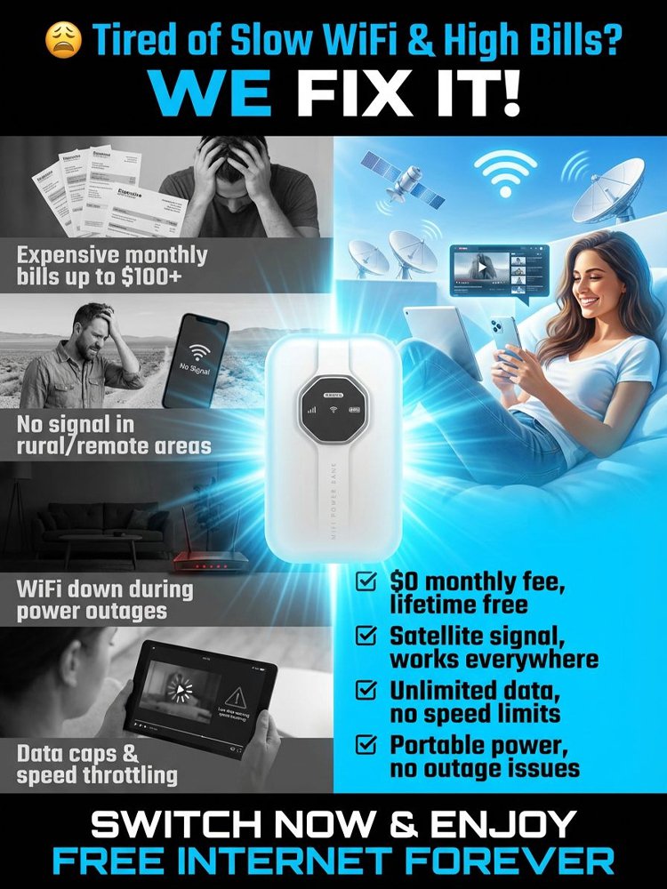 🏅100K+ Sold 🔥🌍 Global Portable Wi-fi – No Contract, No Hidden Fees