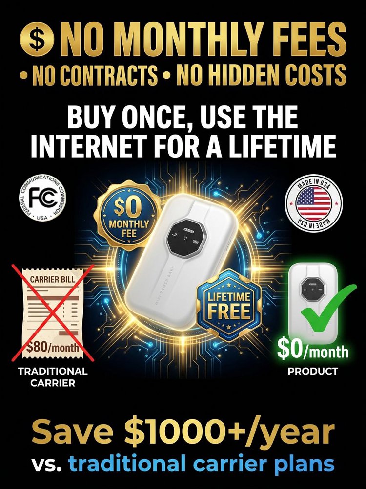 🏅100K+ Sold 🔥🌍 Global Portable Wi-fi – No Contract, No Hidden Fees