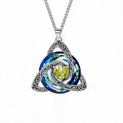 🔥last Day 50% Off - ✝️birthstone Celtic Trinity Knot Necklace ✨