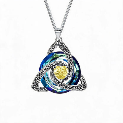 🔥last Day 50% Off - ✝️birthstone Celtic Trinity Knot Necklace ✨