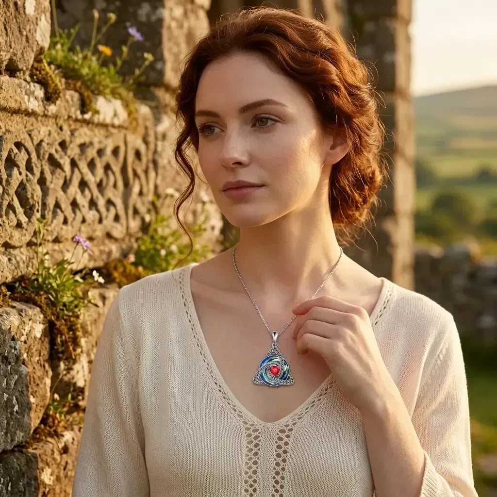 🔥last Day 50% Off - ✝️birthstone Celtic Trinity Knot Necklace ✨