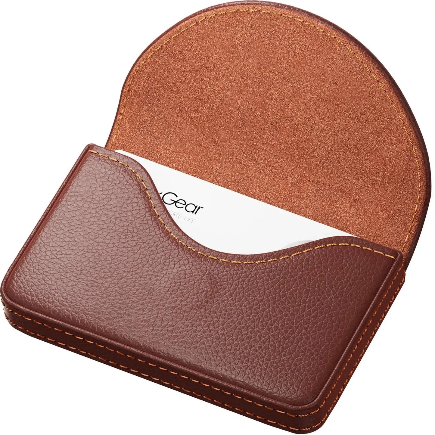 ✈️Last Day 50% OFF✨💼 PU Leather Business Card Holder – Slim Magnetic Name Card Case