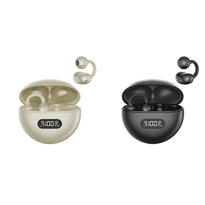 🥳2026 HOT SALE🥳💞50K+ SOLD! 🎧👂 50% OFF! Open-Ear Clip-On Bluetooth Earbuds – all-day comfort, immersive sound, leakage control, 8-10h battery, touch control. No ear pain! 🔋💪