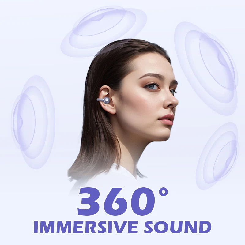 🥳2026 HOT SALE🥳💞50K+ SOLD! 🎧👂 50% OFF! Open-Ear Clip-On Bluetooth Earbuds – all-day comfort, immersive sound, leakage control, 8-10h battery, touch control. No ear pain! 🔋💪