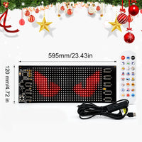 B3 LED flexible soft screen size 595*120mm pixel 96*16 [Surplife AI voice remote control]]