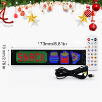 B2 LED flexible soft screen size 173*70mm pixel 32*16 [Surplife AI voice remote control]]