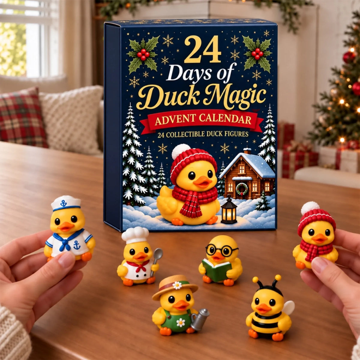 Christmas 24 Days Of Duck Magic Collectible Figures - Duck Magic Advent Calendar