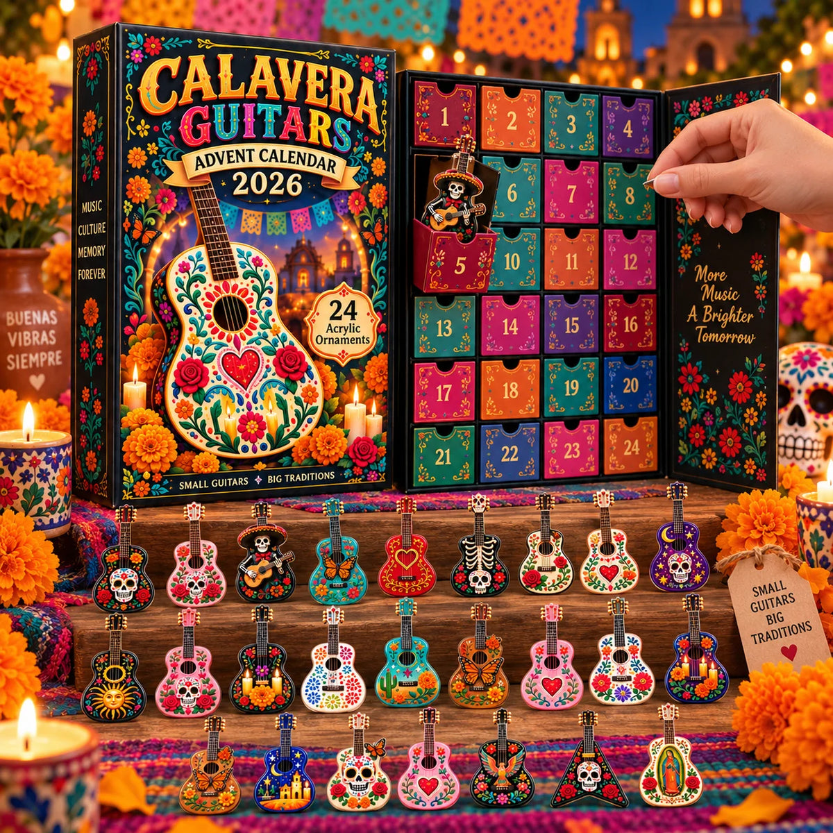 🎻DAY OF THE DEAD KICKOFF 49% OFF🔥 - Calavera Guitars Advent Calendar 2026🎻