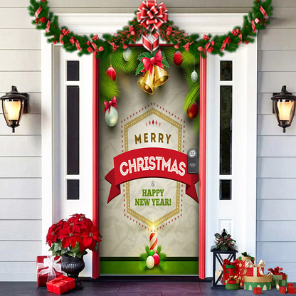 🎄🎅 Christmas Door Cover – Instant Holiday Cheer!
