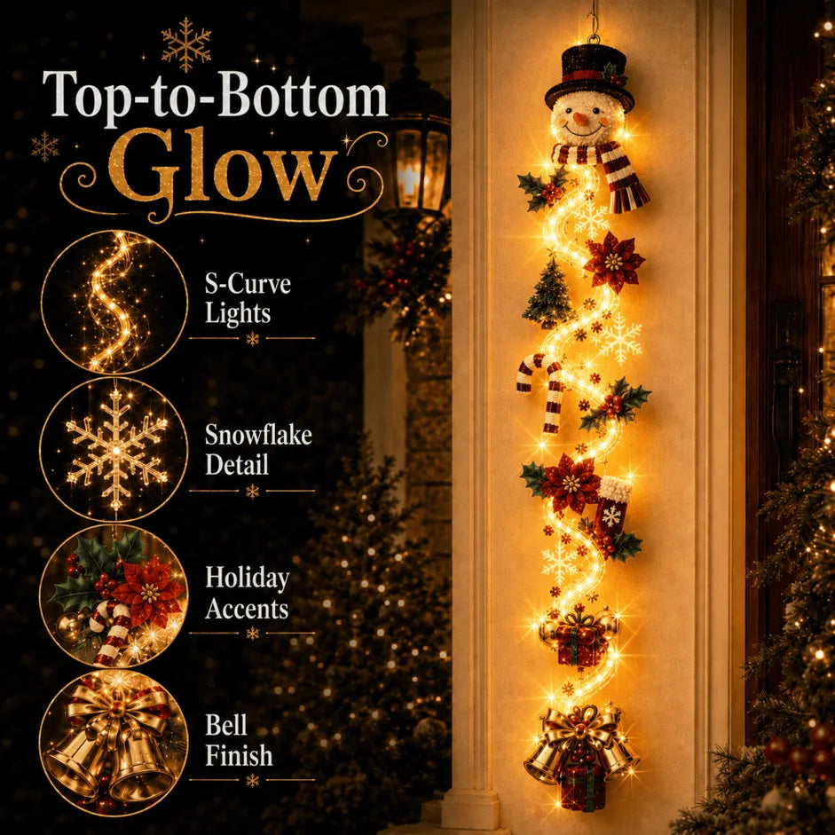 ⏳ Last Day 50% OFF – 🎄 Glowing Christmas Door Hanger | 6 Festive Lighted Designs with Warm Glow & Dimensional Details ✨