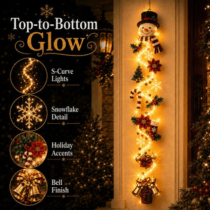⏳ Last Day 50% OFF – 🎄 Glowing Christmas Door Hanger | 6 Festive Lighted Designs with Warm Glow & Dimensional Details ✨