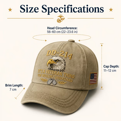 100% Handmade DD-214 Veteran Honor Embroidered Cap(𝐂𝐡𝐚𝐝 𝐒𝐦𝐢𝐭𝐡 𝐇𝐚𝐧𝐝𝐦𝐚𝐝𝐞®) - Buy 2 Get Extra 10% Off