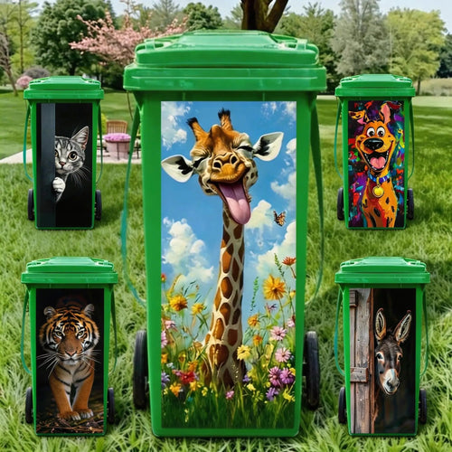 🌎Ends Today: 70% OFF!🔥Creative Trash Can Sticker with Colourful Cartoon✨