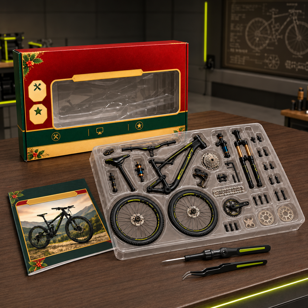 DIY Mountain Bike Model KitBuild, Display & Collect