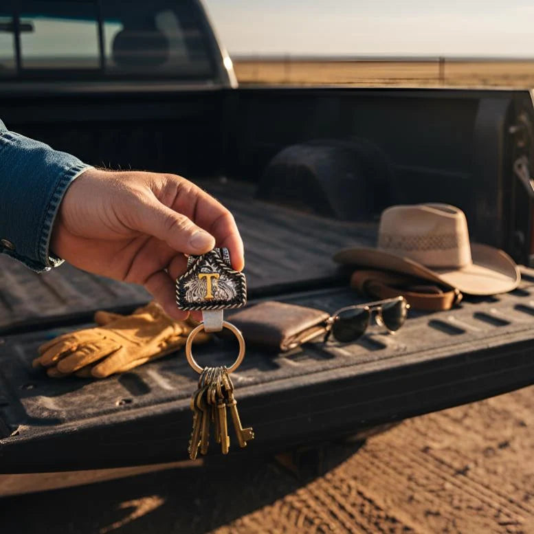 🗝️Personalized Western Initial Key Clip🔥🔥🔥