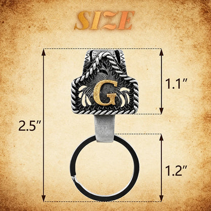 🗝️Personalized Western Initial Key Clip🔥🔥🔥