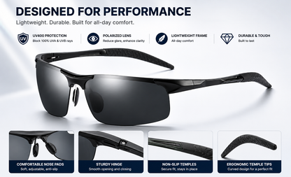 🏅100K+ Sold ✨New-Photochromic Sunglasses with Anti-glare Polarized Lens