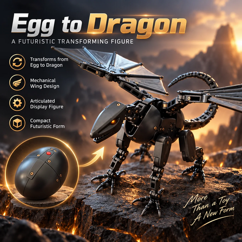 🔥HOT SALE 49% OFF🥚🐉 DragonMorph – Egg to Dragon Transforming Mechanical Toy