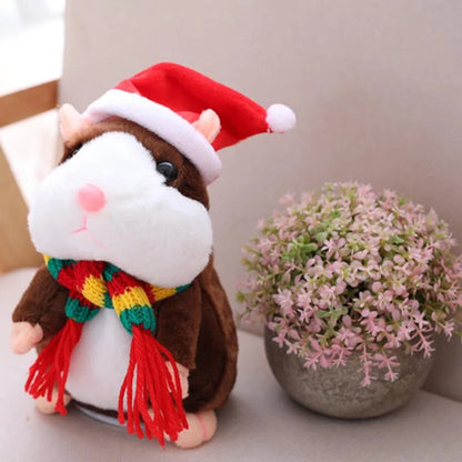 🐹 Last Day Special Price ✨Talking Hamster Plush – repeats whatever you say, auto head-shaking, hilarious fun for kids & adults.🎁