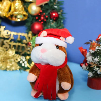 🐹 Last Day Special Price ✨Talking Hamster Plush – repeats whatever you say, auto head-shaking, hilarious fun for kids & adults.🎁