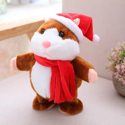 🐹 Last Day Special Price ✨Talking Hamster Plush – repeats whatever you say, auto head-shaking, hilarious fun for kids & adults.🎁