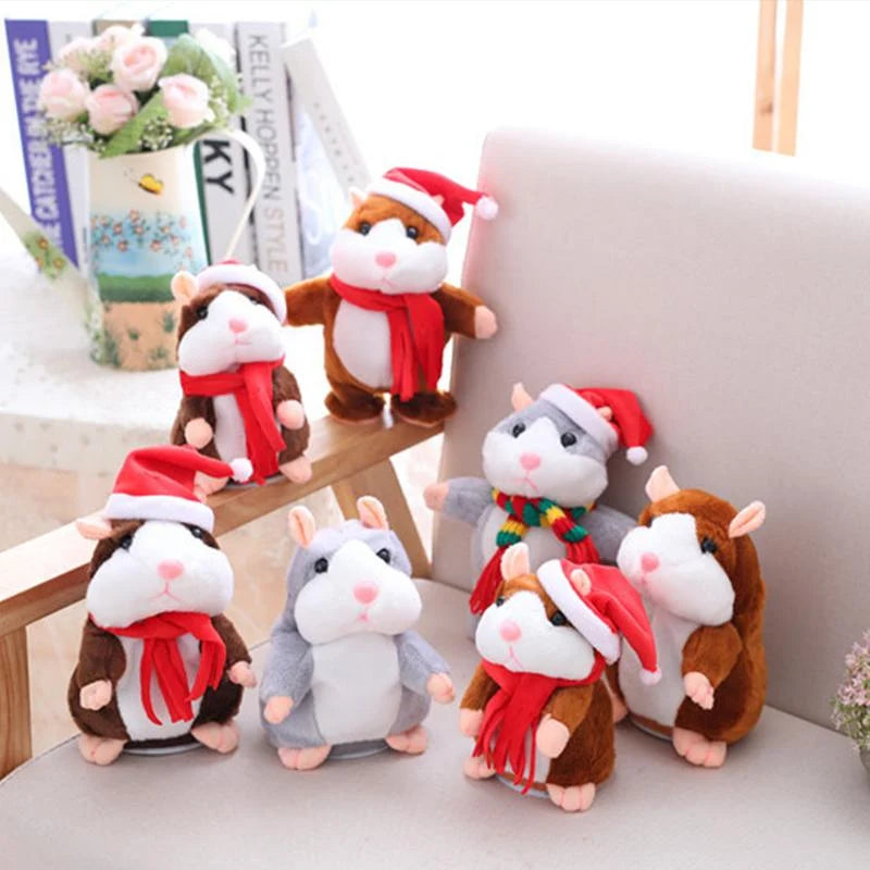 🐹 Last Day Special Price ✨Talking Hamster Plush – repeats whatever you say, auto head-shaking, hilarious fun for kids & adults.🎁