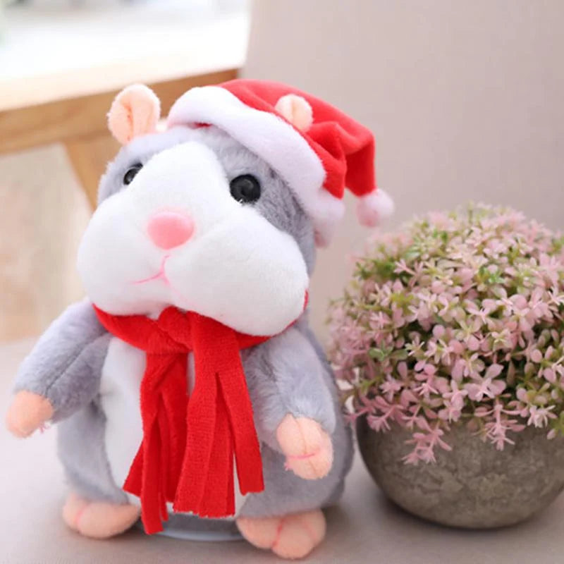 🐹 Last Day Special Price ✨Talking Hamster Plush – repeats whatever you say, auto head-shaking, hilarious fun for kids & adults.🎁