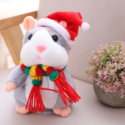 🐹 Last Day Special Price ✨Talking Hamster Plush – repeats whatever you say, auto head-shaking, hilarious fun for kids & adults.🎁