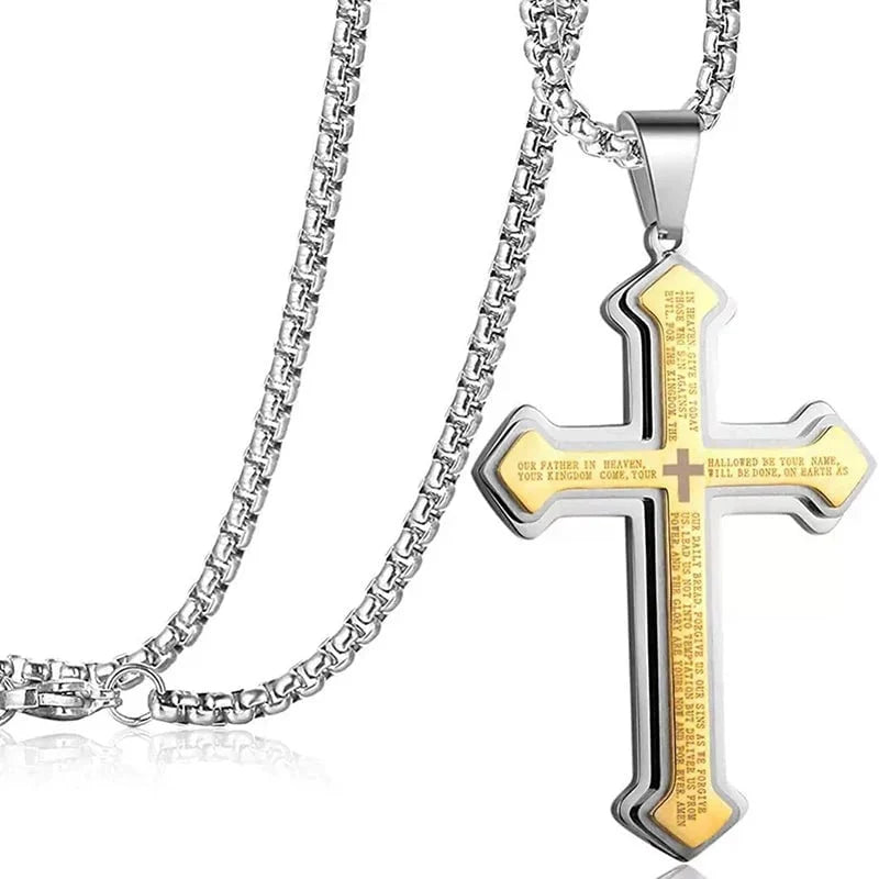 ✝️Last Day 50% OFF🔥 Lord's Prayer Cross Necklace