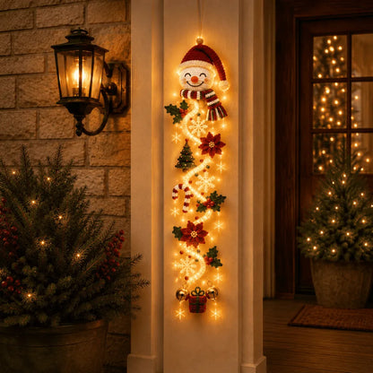 ⏳ Last Day 50% OFF – 🎄 Glowing Christmas Door Hanger | 6 Festive Lighted Designs with Warm Glow & Dimensional Details ✨