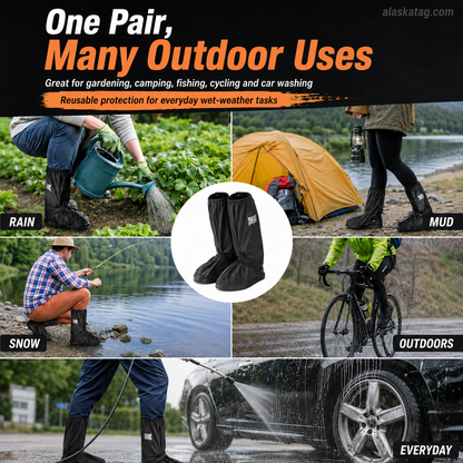 ✈️Last Day 50% OFF✨🌧️ Reusable Waterproof Boot Covers for Rain, Mud & Snow
