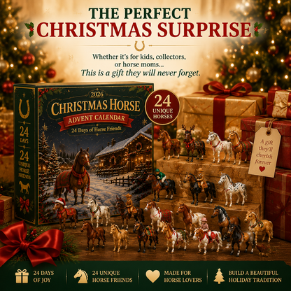 🏅Best Seller🐴 Christmas Horse Advent Calendar--24 Days of Horse Friends & Holiday Memories 🎄