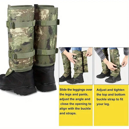 🌎Ends Today: 70% OFF!🔥Unisex Adjustable Outdoor Snake-Resistant Leg Gaiters, Abrasion-Resistant Durable Fabric Protective Gear for Hunting, Hiking