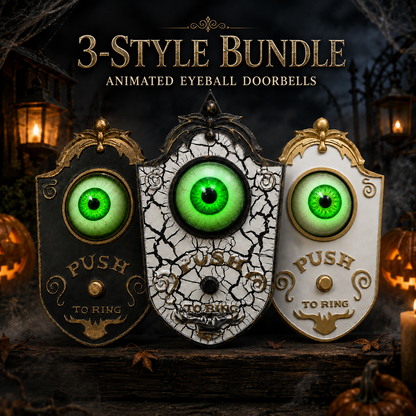 👁️ Animated Eyeball Doorbell with Light & Sound