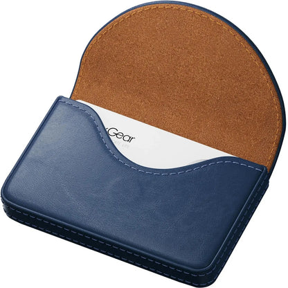 ✈️Last Day 50% OFF✨💼 PU Leather Business Card Holder – Slim Magnetic Name Card Case