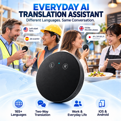 🔥LAST DAY 49% OFF🌍 AI Translator – 165+ Languages | Two-Way Voice for Work & Everyday Life